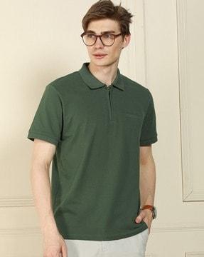 men regular fit polo t-shirt with welt pocket