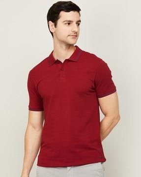 men regular fit polo t-shirt