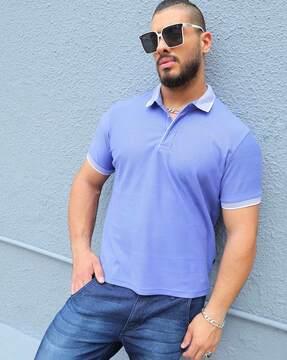 men regular fit polo t-shirt