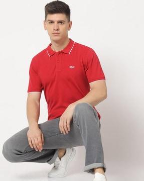 men regular fit polo t-shirt