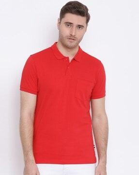 men regular fit polo t-shirt