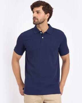 men regular fit polo t-shirt