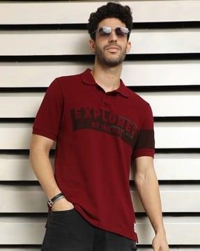 men regular fit polo t-shirt