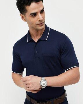 men regular fit polo t-shirt