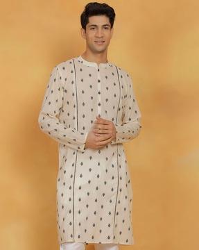 men regular fit printed kurta