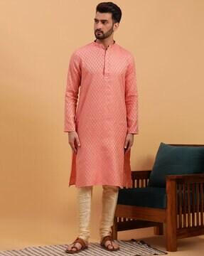 men regular fit printed kurta