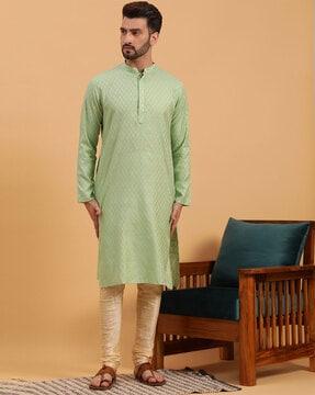 men regular fit printed kurta