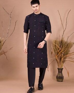 men regular fit printed kurta