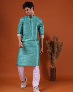 men regular fit printed kurta