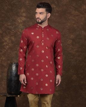 men regular fit printed kurta