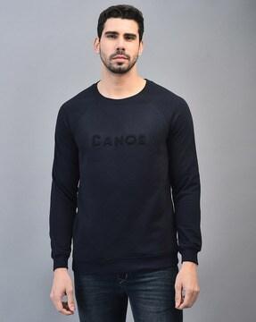 men regular fit round-neck sweatshirt