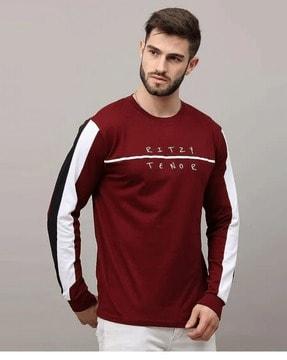 men regular fit round-neck t-shirt