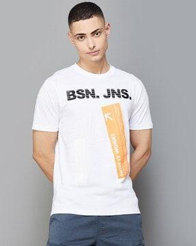 men regular fit round-neck t-shirt