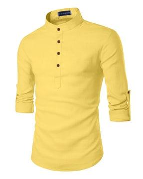 men regular fit shirt kurta