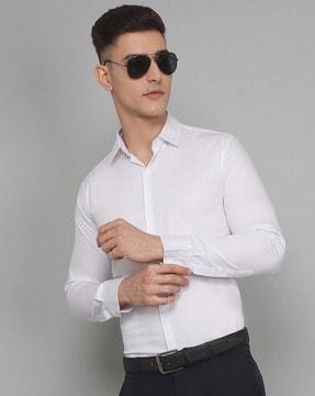 men regular fit shirt with full sleeves