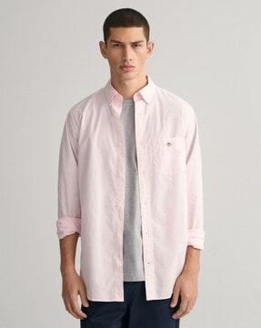 men regular fit shirt with patch pocket