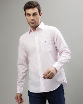 men regular fit shirt with patch pocket