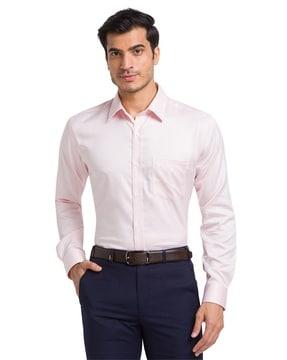 men regular fit shirt with patch pocket