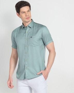 men regular fit short-sleeve shirt