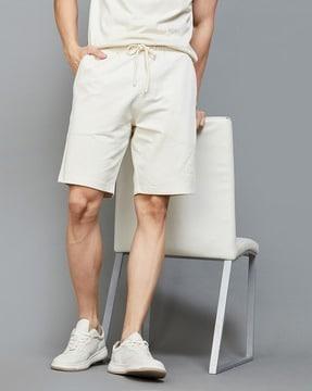 men regular fit shorts with drawstrings