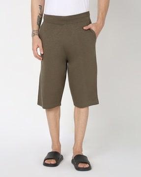 men regular fit shorts with insert pockets