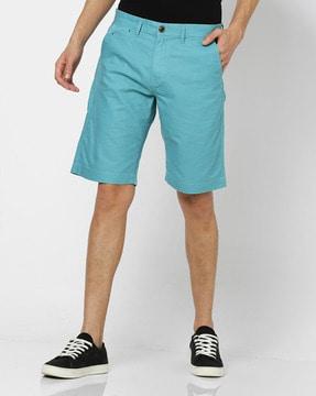 men regular fit shorts with insert pockets