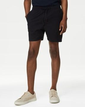 men regular fit shorts with insert pockets