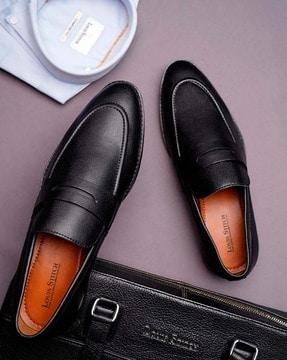 men regular fit slip-on formal shoes