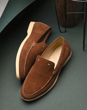 men regular fit slip-on loafers