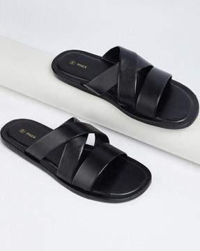 men regular fit slip-on sandals