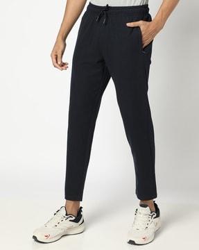 men regular fit straight track pants