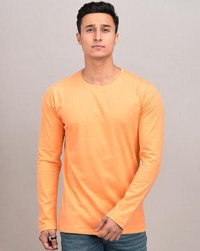 men regular fit t-shirt with round neck