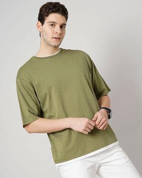 men regular fit t-shirt with short sleeves