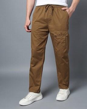 men regular fit track pants