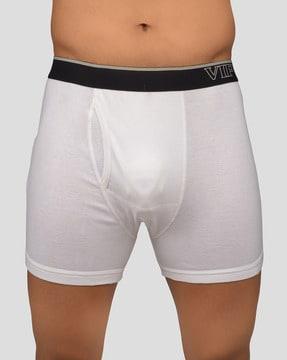 men regular fit trunks with elasticated waist