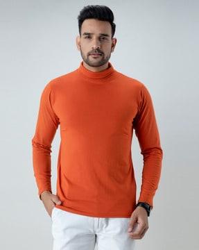 men regular fit turtleneck t-shirt