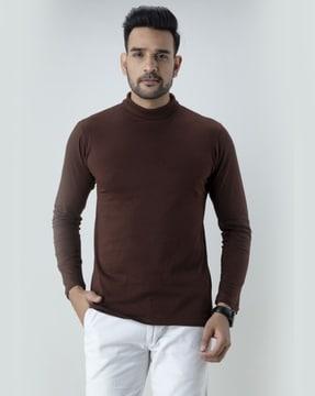 men regular fit turtleneck t-shirt