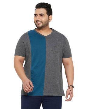 men regular fit v-neck t-shirt