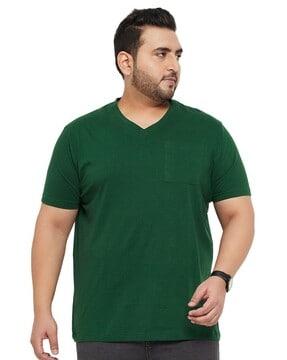 men regular fit v-neck t-shirt