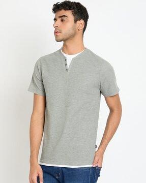 men regular fit v-neck t-shirt