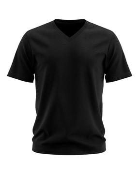 men regular fit v-neck t-shirt