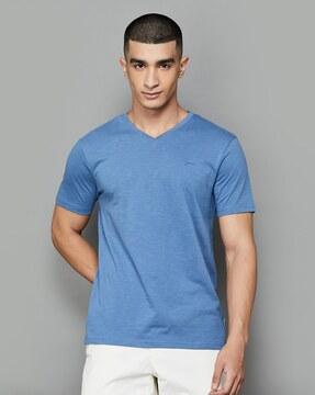 men regular fit v-neck t-shirt