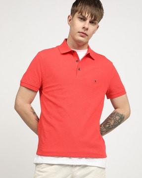 men regular ft polo t-shirt with logo embroidery