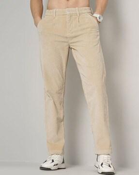 men relax fit pants with insert pockets