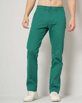 men relax fit pants with insert pockets