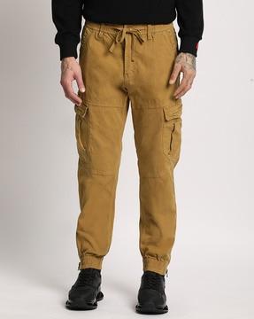 men relaxed fit cargo pants