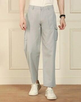 men relaxed fit cargo pants