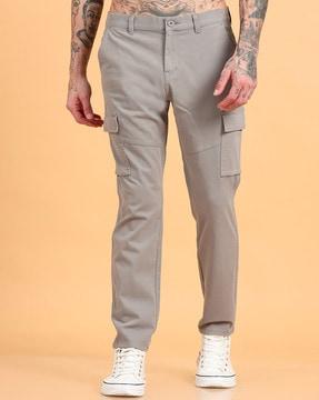 men relaxed fit cargo pants