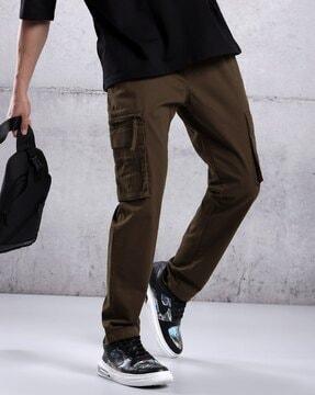 men relaxed fit cargo pants