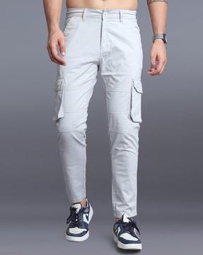 men relaxed fit cargo pants